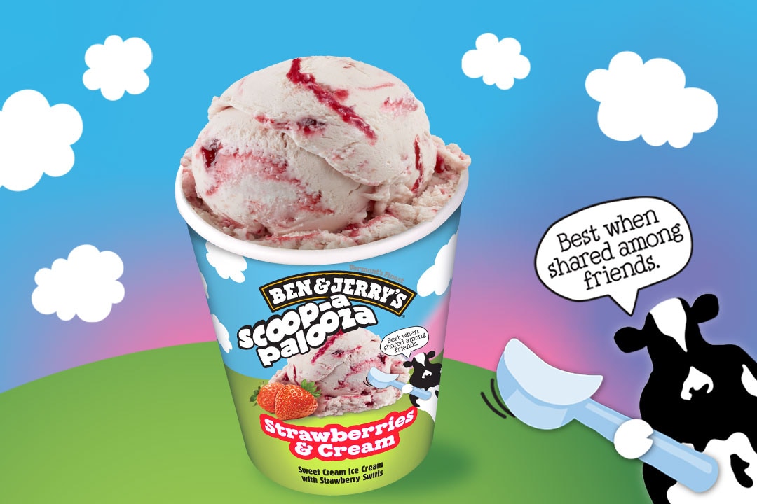 Strawberries & Cream Scoop-apalooza | Ben & Jerry's